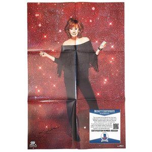 Reba McEntire Signed 36x24 Inch Poster Beckett Certified Authentic Autograph COA